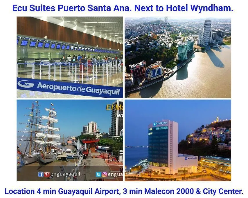 Ecusuites Riverfront One Vista Al Rio Jacuzzi Hidro Guayaquil
